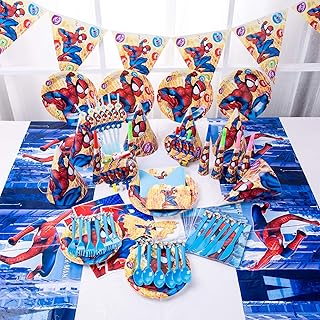 90 pièces ensemble de vaisselle jetable de fête à thème spiderman fournitures de décoration de table de noël pour enfants. La boutique en ligne DIAYTAR COTE D'IVOIRE est une entreprise qui se démarque par son Professionalisme et son expertise dans le commerce électronique. Elle propose des produits de qualité à des prix abordables et offre un service client de haute qualité. Elle est la destination préférée des consommateurs ivoiriens pour leurs achats en ligne.