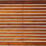 Tapis de bain cosi bare decor finition teck huilé 80 cm