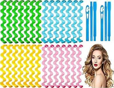 Castowave bigoudis sans chaleur outil de coiffure pour cheveux moyens à longs kit d'outils de coiffure avec crochets de coiffure, femmes filles bigoudis en spirale sans chaleur. DIAYTAR COTE D'IVOIRE est une boutique en ligne généraliste qui propose plus de 300000 références pour répondre à tous les besoins de ses clients. Avec une large gamme de produits, elle offre une expérience d'achat unique et personnalisée. Leader en Côte d'Ivoire, DIAYTAR COTE D'IVOIRE est la destination idéale pour faire du shopping en ligne.