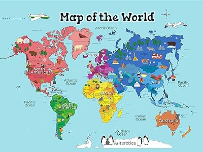Affiche de carte du monde pour enfants (carte du monde plastifiée 46 x 61 cm) la carte du monde parfaite pour les enfants - affiches pour la maison ou la salle de classe. La boutique en ligne DIAYTAR COTE D'IVOIRE est le leader du marché ivoirien en termes de-commerce. Elle propose une grande variété de produits, des prix compétitifs et des services de haute qualité. Les clients peuvent profiter d'une expérience d'achat en ligne personnalisée et d'un service client réactif et efficace.