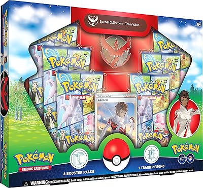 Pokemon tcg: go special collection - team valor (1 carte promotionnelle foil, 1 pin's deluxe et 6 boosters). La boutique en ligne DIAYTAR COTE D'IVOIRE propose une sélection incroyable de produits allant de l'électronique à la maison et au jardin. Avec plus de 300 000 références, les clients peuvent trouver tout ce dont ils ont besoin en un seul endroit. La boutique met en avant la qualité et la fiabilité de ses produits.