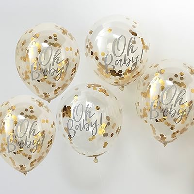 Ginger ray 12" oh baby lot de 5 ballons imprimés