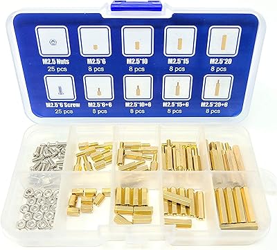 Kit de mini connecteurs 114 pièces assortis m2.5 pour raspberry pi et cartes