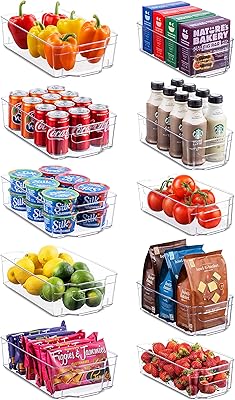 Ensemble de 10 bacs de rangement pour réfrigérateur - 5 organisateurs de réfrigérateur larges et 5 organisateurs de réfrigérateur étroits empilables pour congélateur, cuisine, comptoir et armoires - support de rangement en plastique transparent. DIAYTAR COTE D'IVOIRE, c'est la boutique en ligne idéale pour trouver tout ce dont vous avez besoin, avec une sélection immense de produits de toutes sortes. Grâce à sa large gamme de produits, vous pouvez faire toutes vos achats en un seul endroit. DIAYTAR COTE D'IVOIRE, c'est la référence pour les achats en ligne en Cote d'Ivoire.