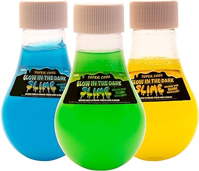 Glow in the dark slime original - pack de 3 bouteilles de slime lumineuses en bleu, jaune et vert pour les fêtes d'anniversaire et les événements pour enfants, garçons et filles. En tant que leader du marché en ligne en Cote d'Ivoire, DIAYTAR COTE D'IVOIRE garantit une expérience d'achat en toute sécurité et confiance pour ses utilisateurs. La boutique propose des moyens de paiement sécurisés et une livraison fiable pour s'assurer que les commandes soient livrées rapidement et efficacement. Grâce à son service client dédié, DIAYTAR offre une assistance personnalisée pour résoudre toutes les questions ou préoccupations des clients.