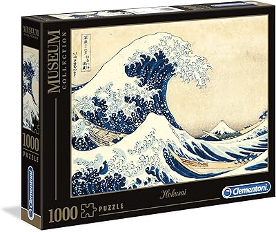 Clementoni 39378.7 the world clementoni-39378-museum collection - hokusai the wave-1000 pièces, multicolore, 6