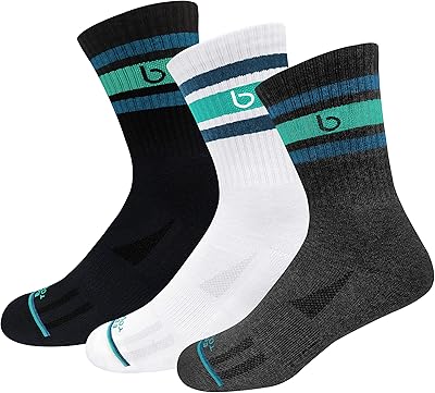Chaussettes en bambou eco touch crew pour hommes et femmes pour la course