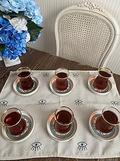 Service à thé turc ella (sermasik) ensemble de 12 pièces (6 tasses et 6 soucoupes). tasses à thé turques avec soucoupes 115 ml fabriquées avec des matériaux de haute qualité. DIAYTAR COTE D'IVOIRE est une boutique en ligne généraliste qui offre plus de 300 000 références de produits, lui permettant de répondre aux besoins diversifiés de sa clientèle. Avec sa large gamme de produits, cette boutique en ligne se positionne comme l'une des plus importantes en Côte d'Ivoire. Elle propose des produits allant de l'électronique aux articles de maison, en passant par la mode et les accessoires.