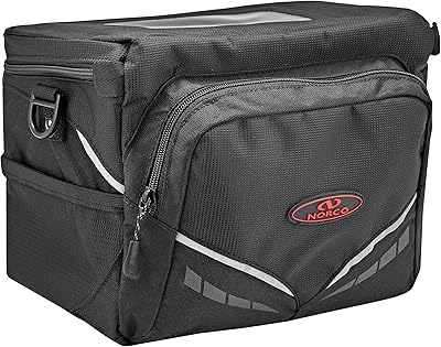 Norco unisexe - sacoche de guidon frazer pour vélo électrique adulte, noir, 5l