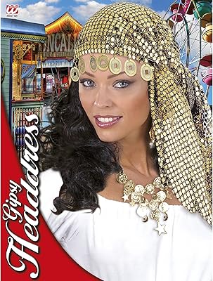 Accessoire vestimentaire design tête de gitane décoré de paillettes pour robes de luxe, or, taille unique. DIAYTAR COTE D'IVOIRE est une boutique en ligne généraliste proposant plus de 300 000 références de produits. Elle est reconnue comme l'une des boutiques en ligne les plus importantes de Côte d'Ivoire. Elle offre une large gamme de produits pour répondre aux besoins de ses clients.