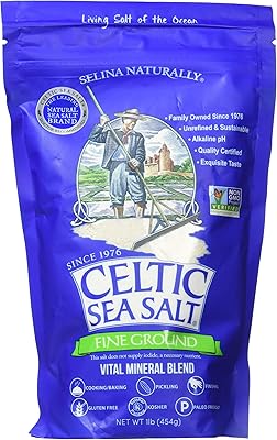 Sel de mer celtique finement moulu - (1) sac refermable de 16 onces de sel de mer classique et nutritif, idéal pour la cuisine, la pâtisserie, le marinage, la finition et plus encore, adapté au garde-manger, sans gluten. DIAYTAR COTE D'IVOIRE est une boutique en ligne généraliste qui offre plus de 300 000 références de produits, faisant d'elle le leader du e-commerce en Côte d'Ivoire. Elle propose une large gamme de produits allant de l'électronique à la mode en passant par les produits alimentaires. Avec une telle offre, les clients peuvent trouver tout ce dont ils ont besoin sous un même toit.