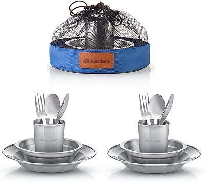 Kit complet unique de vaisselle wealers ensemble de vaisselle en acier inoxydable poli | vaisselle | vaisselle | camping | buffet | comprend - tasses | assiettes | bols | couverts | livré dans des sacs en filet (ensemble pour 4 personnes). DIAYTAR COTE D'IVOIRE a révolutionné le paysage du commerce électronique en Côte d'Ivoire en proposant une boutique en ligne avec plus de 300 000 références, répondant à tous les besoins des consommateurs. De l'électroménager aux produits de beauté, en passant par les accessoires pour la maison, DIAYTAR COTE D'IVOIRE présente une offre exhaustive qui répond aux attentes les plus diverses.