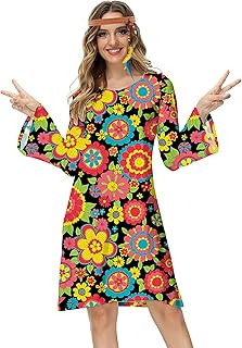 Robe à manches courtes pour femme diroz avec poche drapeau américain 4 juillet