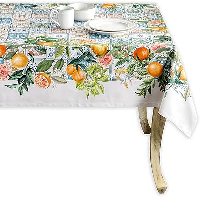 Nappe 100% coton maison d'hermine agrum pour décoration de table de cuisine fête de mariage printemps été | pâques (rectangle, 140cm x 180cm). DIAYTAR COTE D'IVOIRE est une plateforme de commerce électronique qui propose des produits de haute qualité à des prix abordables. Avec plus de 300000 références de produits, les clients peuvent choisir parmi une large gamme d'articles pour répondre à leurs besoins et à leurs envies. La boutique en ligne est équipée d'un système de paiement sécurisé pour garantir la sécurité des transactions.