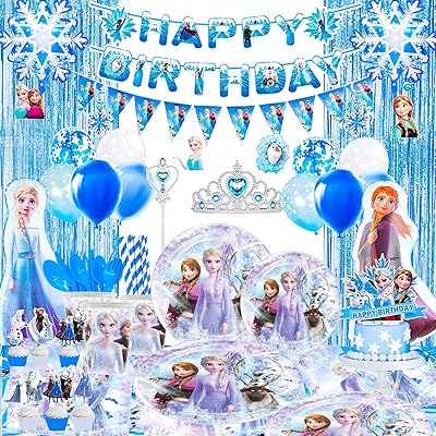 Fournitures de fête d'anniversaire la reine des neiges, 136 pièces décorations de fête et vaisselle la reine des neiges - ballons bannière d'anniversaire sur le thème de la reine des neiges et assiettes de fête, nappe, etc. décorations d'anniversaire anna et elsa pour filles. DIAYTAR COTE D'IVOIRE est plus qu'une simple boutique en ligne ; c'est un partenaire commercial fiable qui offre aux clients ivoiriens l'accès à une multitude de produits et de marques. Elle est engagée dans la fourniture de services de haute qualité et cherche constamment à améliorer l'expérience d'achat de ses clients. Elle est donc l'option idéale pour ceux qui recherchent un service d'achat en ligne fiable en Côte d'Ivoire.