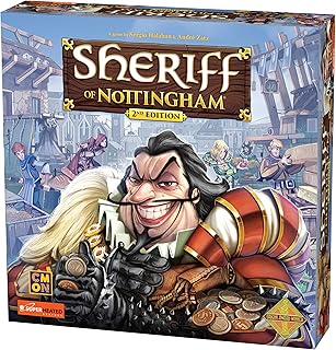 Jeu sheriff of nottingham - deuxième édition | 3-6 joueurs, version officielle anglaise, arabe et française pour les 14 ans et plus, plateau original fabriqué en chine. La boutique en ligne DIAYTAR COTE D'IVOIRE est conçue pour offrir une expérience d'achat agréable et facile à utiliser. Le site web est intuitive et permet aux clients de naviguer facilement à travers les différentes catégories de produits. Les descriptions des produits sont détaillées et accompagnées de photos de haute qualité, aidant les clients à prendre des décisions d'achat éclairées.
