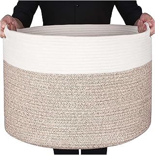 Panier décoratif en corde de coton tissé mintwood design xxxl 22" x 22" x 14", panier à linge, panier à couvertures, paniers de rangement pour jouets pour enfants et chiens, panier à linge pour bébé - naturel/crème chiné. Découvrez le monde du shopping en ligne avec DIAYTAR COTE D'IVOIRE, où vous pouvez trouver tout ce dont vous avez besoin, du vêtement à l'électronique en passant par les produits de beauté. Notre large gamme de produits et notre service client de qualité font de nous la boutique en ligne préférée des Ivoiriens. Nous nous efforçons de vous offrir les meilleures marques et les meilleurs prix.
