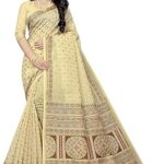 Sari pour femme en coton, tissu ethnique indien, sari de mariage avec chemisier