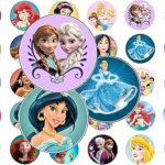 60 pièces de chapeau de princesse prédécoupées de 1 pouce photo b