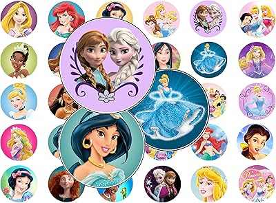 60 pièces de chapeau de princesse prédécoupées de 1 pouce photo b