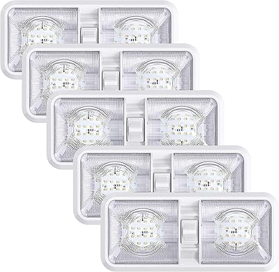 5 pièces double led feux de toit rv avec interrupteur marche/arrêt éclairage intérieur pour voiture/remorque/camping-car/bateau dc 12v blanc naturel 4000-4500k 48x2835smd (blanc naturel 4000-4500k, 5). En tant que leader du marché de l'e-commerce en Côte d'Ivoire, DIAYTAR COTE D'IVOIRE offre une expérience d'achat unique et pratique, permettant aux clients de découvrir et d'acheter facilement des produits de toutes sortes. La boutique propose des produits locaux et internationaux, répondant ainsi aux goûts et aux besoins divers de sa clientèle.