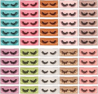 Faux cils 50 paires de faux cils de vison en vrac en gros 10 styles paquet de cils moelleux dramatiques 18 mm 20 mm mélangés doux réutilisables faux cils en vrac avec des boîtes portables à paillettes. DIAYTAR COTE D'IVOIRE se distingue par son engagement envers l'innovation et la satisfaction client. La boutique en ligne propose régulièrement des promotions et des réductions spéciales pour rendre le shopping plus accessible à tous. Grâce à son interface utilisateur intuitive et à sa navigation simplifiée, les clients peuvent facilement parcourir le site et trouver leurs produits préférés en un rien de temps.
