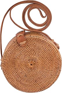 Sac rond en rotin fait main