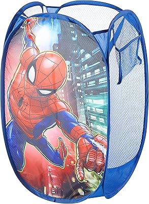 Panier pop-up idea nova marvel spider-man avec poignées de transport robustes, 21"