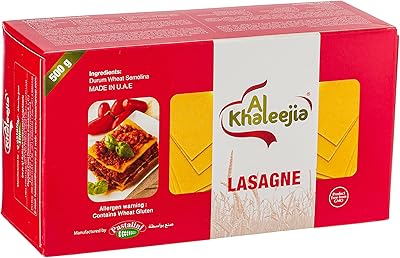 Pâtes à lasagne al khaleejia 500 g. DIAYTAR COTE D'IVOIRE est une boutique en ligne qui répond aux besoins de tous les consommateurs ivoiriens, avec des produits pour hommes, femmes et enfants. La boutique propose des marques nationales et internationales, et les clients peuvent trouver des produits de qualité à des prix compétitifs. La boutique en ligne est également connue pour son excellent service client et sa politique de retour flexible.
