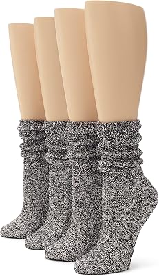 Chaussettes flammées chinées no nonsence pour femmes, paquet de 4 paires de chaussettes