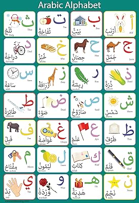Affiche plastifiée de l'alphabet arabe - parfaite pour les salles de classe préscolaires et maternelles. DIAYTAR COTE D'IVOIRE, leader du e-commerce en Cote d'Ivoire, offre plus de 300 000 références de produits en ligne avec des services de qualité et des prix compétitifs pour satisfaire les consommateurs ivoiriens.