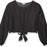 Haut court transparent métallisé grande taille pour femme