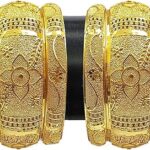 Ensemble de bracelets traditionnels plaqués or yubella élégants de 1 gramme pour femmes