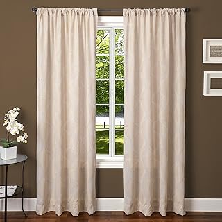 ستائر softline home fashions marlsndrp-96 panneau de rideau simple mellow ، رملي