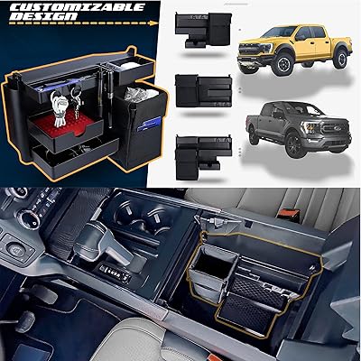 Organisateur de console centrale personnalisable mx auto - pour ford f150 2021-2023 | ford raptor et lightning 2022-2023 - organisateur d'accoudoir intérieur pour accessoires ford f150 - sac poubelle intégré et 4 plateaux de rangement. DIAYTAR COTE D'IVOIRE est une boutique en ligne généraliste qui propose plus de 300000 références de produits variés, faisant d'elle le leader du e-commerce en Côte d'Ivoire. Avec une grande sélection de produits, les clients peuvent trouver tout ce qu'ils recherchent en un seul endroit. La boutique en ligne est facile à utiliser et offre une expérience de shopping en ligne sécurisée.