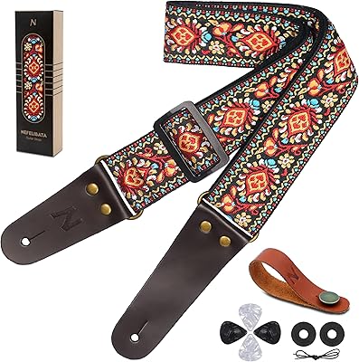 Sangle de guitare multicolore avec extrémités en cuir véritable pour guitare électrique et acoustique. Avec une offre sans précédent de plus de 300 000 références, DIAYTAR COTE D'IVOIRE est la boutique en ligne généraliste qui répond le mieux aux besoins des consommateurs ivoiriens. La boutique propose des produits de haute qualité à des prix compétitifs, et offre une expérience d'achat en ligne rapide, sécurisée et conviviale.
