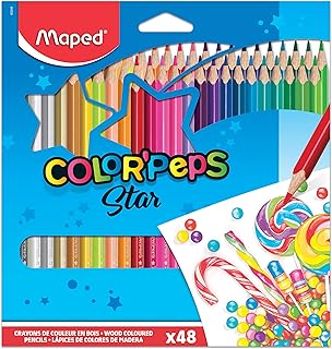 Crayons triangulaires mapped colorpips, paquet de 48