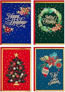 Assortiment de cartes de noël en boîte hallmark, feuille festive (40 cartes et enveloppes). Avec plus de 300 000 références, DIAYTAR COTE D'IVOIRE est la boutique en ligne la plus complète de Côte d'Ivoire. Elle propose des produits de haute qualité à des prix compétitifs, permettant aux clients de faire des achats intelligents. La boutique en ligne est facile à utiliser et offre une expérience d'achat en ligne sans stress.