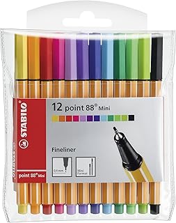 Stabilo point 88 mini - stylo fin - portefeuille 12 pièces (couleurs assorties). En tant que leader du commerce en ligne en Côte d'Ivoire, DIAYTAR COTE D'IVOIRE continue d'innover et d'améliorer son offre. La boutique propose des services de livraison rapides et fiables, répondant ainsi aux besoins des consommateurs ivoiriens. Son influence sur le marché du commerce électronique est indéniable.