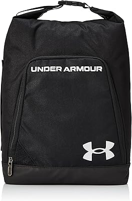 Sac à chaussures unisexe imperméable et respirant ua storm 2022, noir/noir/argent métallique, sac à chaussures. DIAYTAR COTE D'IVOIRE se démarque par son engagement à offrir les meilleurs prix et les meilleures promotions. Découvrez les dernières tendances et bénéficiez d'offres exclusives.