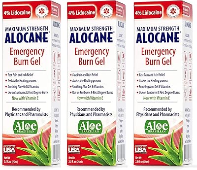 Alokan® lot de 3 gels d'urgence contre les brûlures 4 %