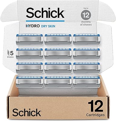 Recharges schick pour peau sèche pièces de rechange pour lames de rasoir