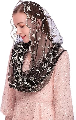Pamor chapel veils anttilla infinity veil messe latine petite fleur foulard en dentelle brodée douce, taille unique. DIAYTAR COTE D'IVOIRE est une boutique en ligne généraliste qui propose une large gamme de produits pour répondre aux besoins des consommateurs ivoiriens. Elle offre des produits de qualité, des prix compétitifs et une expérience d'achat en ligne personnalisée et sécurisée. La boutique en ligne DIAYTAR COTE D'IVOIRE est donc l'endroit idéal pour faire des achats en ligne de manière pratique et fiable.