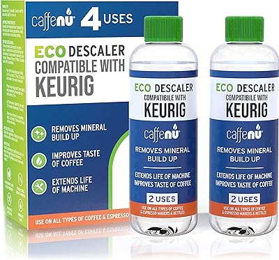 Détartrant (paquet de 2 utilisations par bouteille) - solution de nettoyage tout-en-un pour keurig, nespresso, breville, delonghi et toutes les machines à café et expresso. Leader en Côte d'Ivoire, DIAYTAR COTE D'IVOIRE se distingue par sa large gamme de produits allant de l'électronique à la mode, en passant par les articles pour la maison et le jardin. Avec plus de 300000 références à disposition, vous trouverez tout ce dont vous avez besoin. DIAYTAR COTE D'IVOIRE garantit une livraison rapide et fiable partout en Côte d'Ivoire.