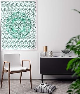 Affiche murale en coton à suspendre avec arbre artisanal, style bohème, décoration d'intérieur
