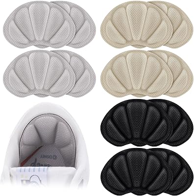 Coussins de talon, 12 pièces de coussinets d'insertion de chaussures pour chaussures amples