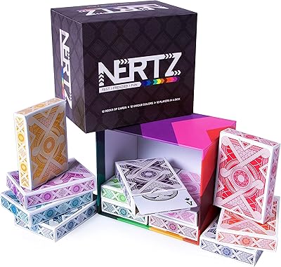 Brybelly nertz : jeu de cartes amusant fast frenzy - 12 jeux de cartes à jouer en 12 couleurs vives, grand jeu de poker large/pointeur régulier, cartes plastifiées. DIAYTAR COTE D'IVOIRE est une boutique en ligne généraliste qui propose plus de 300000 références de produits. Elle est reconnue comme l'une des boutiques en ligne les plus importantes de Côte d'Ivoire, offrant une large gamme de produits pour répondre à tous les besoins de ses clients. Avec une sélection vaste et variée, DIAYTAR COTE D'IVOIRE est devenue un incontournable pour les consommateurs ivoiriens.