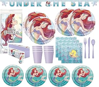 Décorations et assiettes de fête d'anniversaire de la petite sirène ariel, tasses, couverture de table, bannière, vaisselle de luxe pour 16 invités. Leader du commerce en ligne en Côte d'Ivoire, DIAYTAR COTE D'IVOIRE offre une expérience d'achat en ligne unique et pratique. Avec une gamme de produits très étendue, les clients peuvent trouver tout ce dont ils ont besoin sur une même plateforme. La boutique en ligne garantit également la sécurité et la fiabilité des transactions.