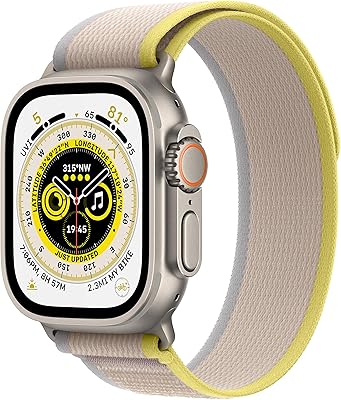 Apple watch ultra (gps + sim, 49 mm) boîtier en titane avec bracelet de marche (jaune/beige) - taille m/l. DIAYTAR COTE D'IVOIRE, la boutique en ligne généraliste qui compte plus de 300 000 références, est la référence incontournable pour les ivoiriens. Elle offre une large gamme de produits allant des appareils électroniques aux accessoires de mode en passant par les produits de maison.