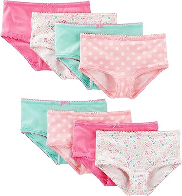 Lot de 8 sous-vêtements style bikini carters pour filles (paquet de 8). La boutique en ligne DIAYTAR COTE D'IVOIRE fait figure de leader en Côte d'Ivoire en proposant une expérience d'achat en ligne sécurisée et conviviale. Les clients peuvent profiter d'une navigation aisée et d'une livraison rapide pour la plupart des produits.